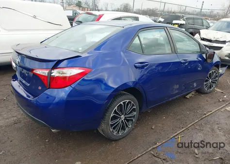 2014 Toyota Corolla S Plus z USA, uszkodzony, nr VIN 2T1BURHE2EC127511